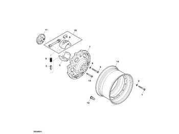 Lốp và vành JOHN DEERE