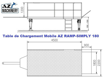 Đường dốc di động mới Mobil Loading Table AZ RAMP-SIMPLY 180 -10 T Capacity: hình 5