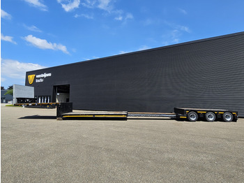 Sơ mi rơ moóc thùng thấp MEUSBURGER MPG 3 / LOW BED / EXTENDABLE / 3 x STEERING AXLE: hình 3