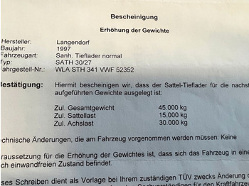 Sơ mi rơ moóc thùng thấp Langendorf Tiefbett mit Rampen Hydraulisch: hình 3