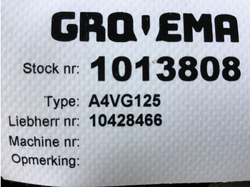 Bơm thủy lực Liebherr A4VG125 core: hình 4