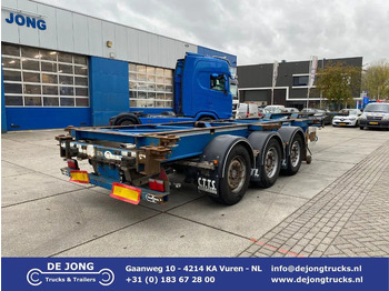 Xe chở container/ Sơ mi rơ moóc hoán đổi thân VAN HOOL