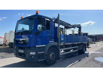 Xe tải thùng lửng/ Phẳng, Xe cẩu tự hành MAN TGM 18.250: hình 2