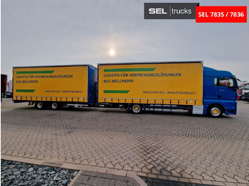 Xe tải thùng mui bạt MAN TGX 18.500 4x2 LL-U/ Intarder/Durchlade/Hubdach: hình 4