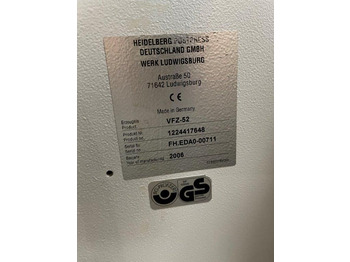 Máy gấp giấy Heidelberg steel VFZ-52 H four-part folding unit: hình 3