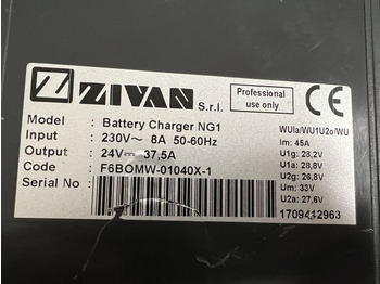 Ắc quy cho Thiết bị xử lý vật liệu Zivan F6BOMW-01040X-1 | NG1 24V37.5A 230v sn. 1709412963 80A Rema battery connec NG1 24V37.5A 230v sn. 1709412963 80A Rema battery connector: hình 3