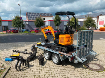 Máy xúc mini, Rơ moóc Minibagger BK1300JSR + Anhänger + Zubehör *INKL.19% MWST*BERGER KRAUS*KUBOTA*JOYSTICK*SCHENKWARM*SOFORT!*: hình 5