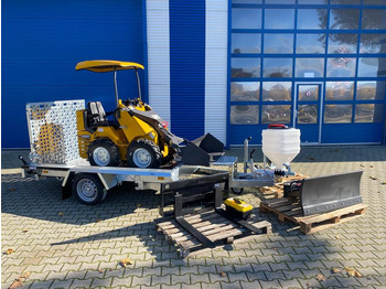 Máy xúc lật mini gấp khúc