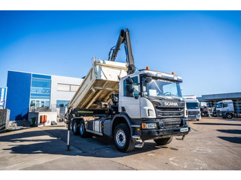 Xe ben, Xe cẩu tự hành Scania P 400 // BIBENNE // GRUE HIAB 16 t/m // RETARDER: hình 2
