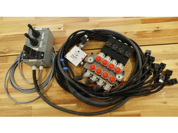 Trang thiết bị lâm nghiệp Proportional control box 12V  2 joysticks + finger controller + monoblock Galtec for Palfinger, Kubota, Fassi, Hiab: hình 4