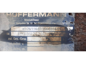 Xe chở container/ Rơ moóc hoán đổi thân Huffermann HMA2424 3 Achser: hình 5