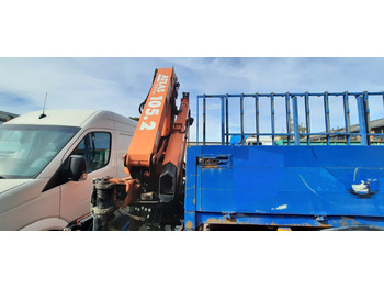 Xe tải thùng lửng/ Phẳng, Xe cẩu tự hành Mercedes-Benz 1828 Pritsche+Glastransport: hình 5