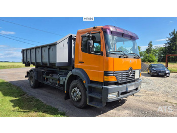 Xe tải nâng móc Mercedes-Benz 1828 hooklift (1999) two containers: hình 3