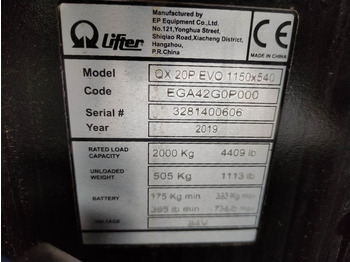 Xe tải nâng pallet Pramac QX20P EVO 1150x540 *NEU*: hình 5