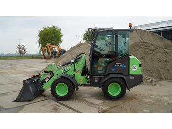 Máy xúc lật mini gấp khúc