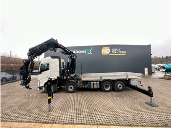 Xe cẩu tự hành, Xe tải thùng lửng/ Phẳng mới Volvo FH500 8X4 Kran HIAB X-HiPro858E-8 & Jib150x-6: hình 2