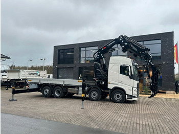 Xe cẩu tự hành, Xe tải thùng lửng/ Phẳng mới Volvo FH500 8X4 Kran HIAB X-HiPro858E-8 & Jib150x-6: hình 3