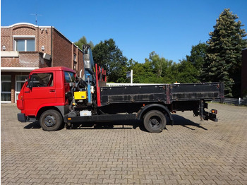 Xe cẩu tự hành, Xe tải thùng lửng/ Phẳng MAN 9.150 Pritsche + Effer 953S Dachdeckerkran 4x2: hình 3