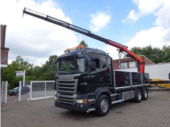 Xe cẩu tự hành, Xe tải thùng lửng/ Phẳng Scania R620 V8 Pritsche +  PALFINGER  22002EH Kran: hình 2