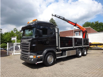 Xe cẩu tự hành, Xe tải thùng lửng/ Phẳng Scania R620 V8 Pritsche +  PALFINGER  22002EH Kran: hình 4