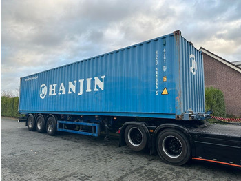 Xe chở container/ Rơ moóc hoán đổi thân Krone container chassis 40 voets container: hình 2