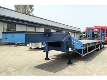 Sơ mi rơ moóc thùng thấp mới TITAN 4 Axle Extendable Low Bed Trailer for Sale In Nigeria: hình 3
