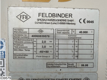 Sơ mi rơ moóc bồn Feldbinder Silo 40.000 Liter, 3 Comp: hình 4