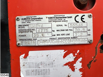 Máy móc xây dựng Kubota U 48 29,8KW, 1 bucket, 3681h: hình 5