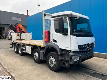 Xe tải thùng lửng/ Phẳng, Xe cẩu tự hành Mercedes-Benz Arocs 3240 8X4, EURO 6, Steel suspension, Palfinger: hình 3