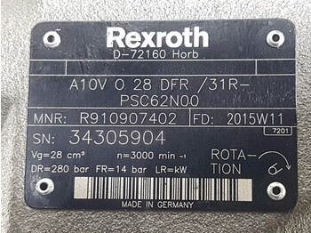Thủy lực cho Máy móc xây dựng mới Rexroth A10VO28DFR/31R-R910907402-Load sensing pump: hình 4
