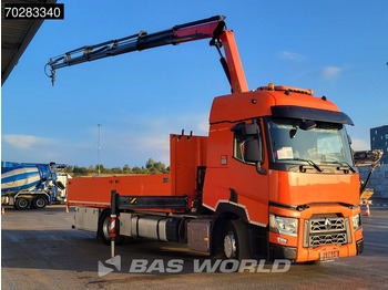 Xe tải thùng lửng/ Phẳng, Xe cẩu tự hành Renault T 380 4X2 Palfinger PK18002-EH Kran Crane Retarder Standklima Euro 6: hình 3