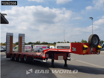Sơ mi rơ moóc thùng thấp mới Vega STANDARD LOWBED 2 axles Lift + 2xLenkachse Hydraulic Ramps: hình 3