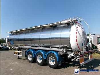 Sơ mi rơ moóc bồn Feldbinder Chemical tank (non-ADR) inox 30 m3 / 1 comp + pump: hình 4