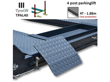 Trang thiết bị xưởng TPAL40 mobile 4 post parking lift for car - 4T - Height 188 cm - Long 415 cm runways with automatic roll-off protection - 230V-1 phase - To park 2 vehicles on top of each: hình 4