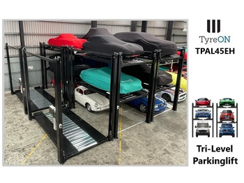 Trang thiết bị xưởng TPAL45EH 4 post car stacker lift  -  Three level parking lift 3 cars on each- Electrically unlocked - Close fitting platforms - 15 cm ramp height - Autostacker 2500kg + 2000kg: hình 2