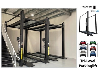Trang thiết bị xưởng TPAL45EH 4 post car stacker lift  -  Three level parking lift 3 cars on each- Electrically unlocked - Close fitting platforms - 15 cm ramp height - Autostacker 2500kg + 2000kg: hình 3