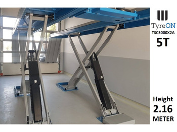 Trang thiết bị xưởng TSC5000X2A Alignment scissor lift - On floor - Free wheel lifting system - 5.3 m lightened runways - 5T- Mounted on the floor: hình 3 Trang thiết bị xưởng TSC5000X2A Alignment scissor lift - On floor - Free wheel lifting system - 5.3 m lightened runways - 5T- Mounted on the floor: hình 3