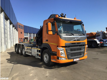 Xe tải nâng móc, Xe cẩu tự hành Volvo FM 420 8x2 HMF 28 ton/meter laadkraan Welvaarts weighing system: hình 5
