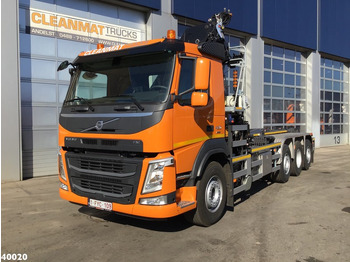 Xe tải nâng móc, Xe cẩu tự hành Volvo FM 420 8x2 HMF 28 ton/meter laadkraan Welvaarts weighing system: hình 2