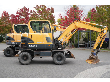 Máy xúc mini Hyundai Robex 55W-9 Wheeled Excavator 5.5t / 2pcs: hình 3