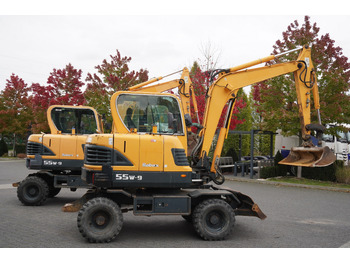 Máy xúc mini Hyundai Robex 55W-9 Wheeled Excavator 5.5t / 2pcs: hình 4