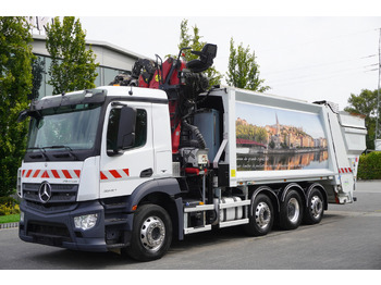 Xe cẩu tự hành để vận chuyển rác MERCEDES-BENZ Antos 3240 8x2 / Tajfun 5T crane / Farid Industries garbage truck/ 3 steered axles: hình 3 Xe cẩu tự hành để vận chuyển rác MERCEDES-BENZ Antos 3240 8x2 / Tajfun 5T crane / Farid Industries garbage truck/ 3 steered axles: hình 3