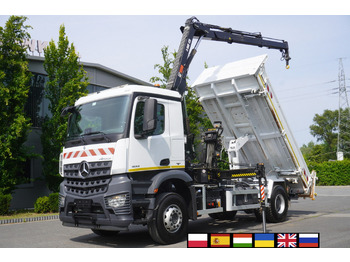 Cho thuê MERCEDES-BENZ Arocs 1833 / 87,000 km!!! / Hds HIAB X-DUO 128 B-2 / three-sided tipper MERCEDES-BENZ Arocs 1833 / 87,000 km!!! / Hds HIAB X-DUO 128 B-2 / three-sided tipper: hình 1