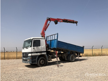Dàn băm cỏ/ Mulcher 1999 Mercedes-Benz Actros 1831 LS Fassi F150 Articulated Boom on 4x2 Flatbed Truck with Crane: hình 2