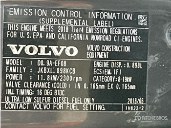 Máy xúc mini 2018 Volvo EC18D Mini Excavator: <6.6t: hình 5 Máy xúc mini 2018 Volvo EC18D Mini Excavator: <6.6t: hình 5