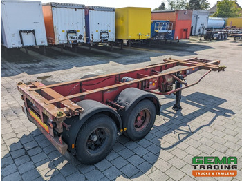 Xe chở container/ Sơ mi rơ moóc hoán đổi thân Krone SZC 20FT 2-Assen ROR - STEEL Suspension - DOUBLE tires - DrumBrakes  (O1869): hình 4