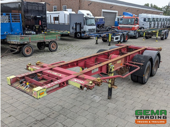 Xe chở container/ Sơ mi rơ moóc hoán đổi thân Krone SZC 20FT 2-Assen ROR - STEEL Suspension - DOUBLE tires - DrumBrakes (O1916): hình 4