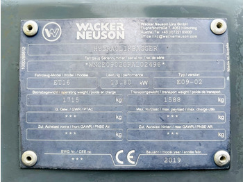 Máy xúc mini Neuson ET16 (4033): hình 3