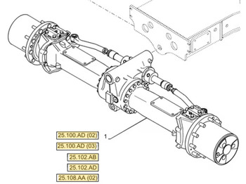 Trục trước CASE