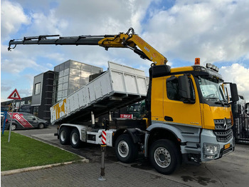 Xe ben, Xe cẩu tự hành Mercedes-Benz Arocs 4448 8X4 + EURO 6 + FASSI F315 + REMOTE + KIPPER + STEERING AXLE: hình 2
